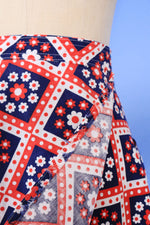 Flower Power Cotton Wrap Skirt M/L