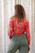 Psychedelic Dagger Collar Shirt L