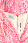 Richilene Pink Silk Drape Dress S