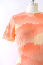 Peachy Clouds Knit Dress M/L-L