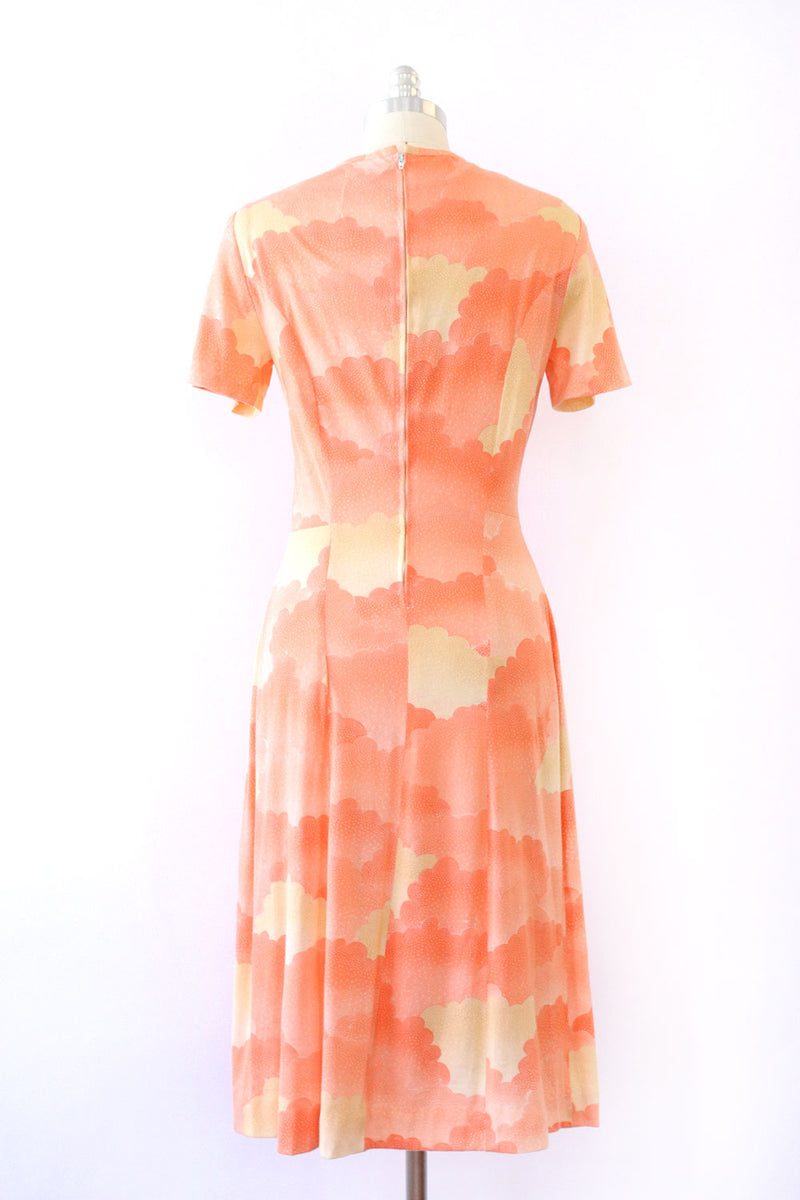 Peachy Clouds Knit Dress M/L-L