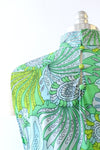 Calypso Lime Paisley Dress M-M/L