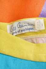 Colorblock A-line Skirt XS