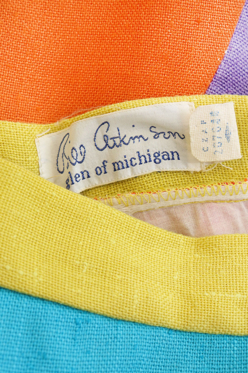 Colorblock A-line Skirt XS