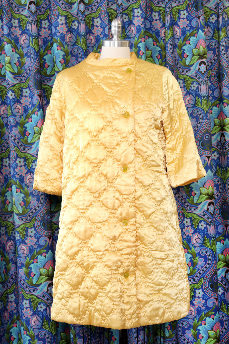 Golden Quilted Bed Coat XS/S