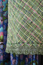 Spring Green Tweed Skirt S
