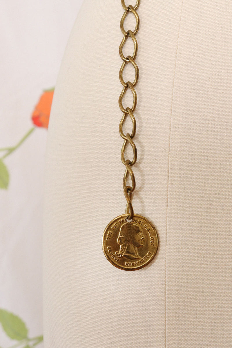 Chain Link Washington Coin Belt