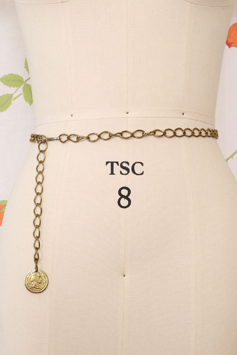 Chain Link Washington Coin Belt