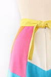 Colorblock A-line Skirt XS