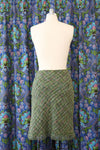 Spring Green Tweed Skirt S
