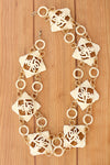 Celluloid Medallion Chain Belt
