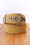 Vera Wide Woven Jute Belt