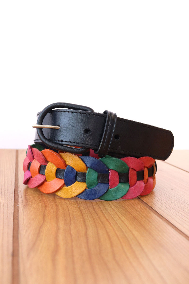 Jeweltone Leather Link Belt