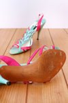 Adige Cutout Leather Feather Heels 7.5