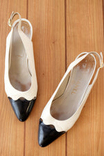 Chanel Cap Toe Slingbacks 7-7.5