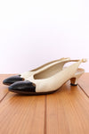Chanel Cap Toe Slingbacks 7-7.5