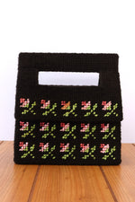 Needlepoint Rosette Handbag
