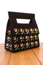 Needlepoint Rosette Handbag