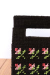 Needlepoint Rosette Handbag