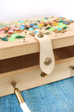 Enid Collins Flower Cart Bejeweled Handbag