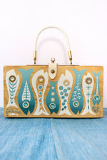 1965 Enid Collins Fintasia Wood Bag