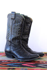 Nocona Green Trim Cowboy Boots 9.5-10