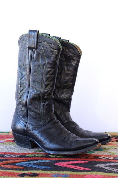 Nocona Green Trim Cowboy Boots 9.5-10 – OMNIA display picture 2