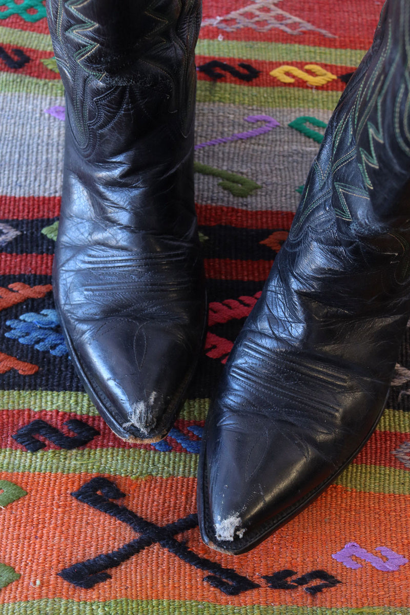 Nocona Green Trim Cowboy Boots 9.5-10