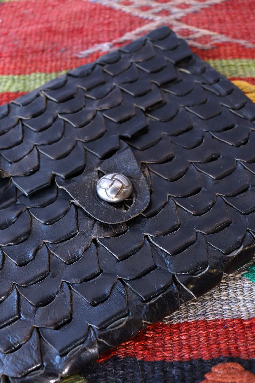 Chain Leather Pouch
