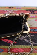Mustard Chenille Tapestry Chain Bag