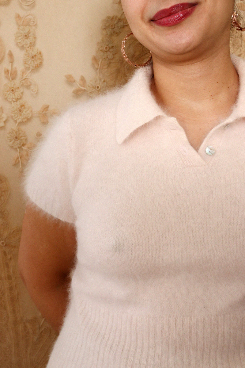 Ballet Pink Angora Polo M/L