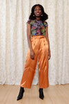 Copper Satin Slacks XS/S