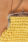 Sunshine Raffia Purse