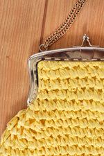 Sunshine Raffia Purse