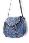 Stonewash Denim Crossbody Bag