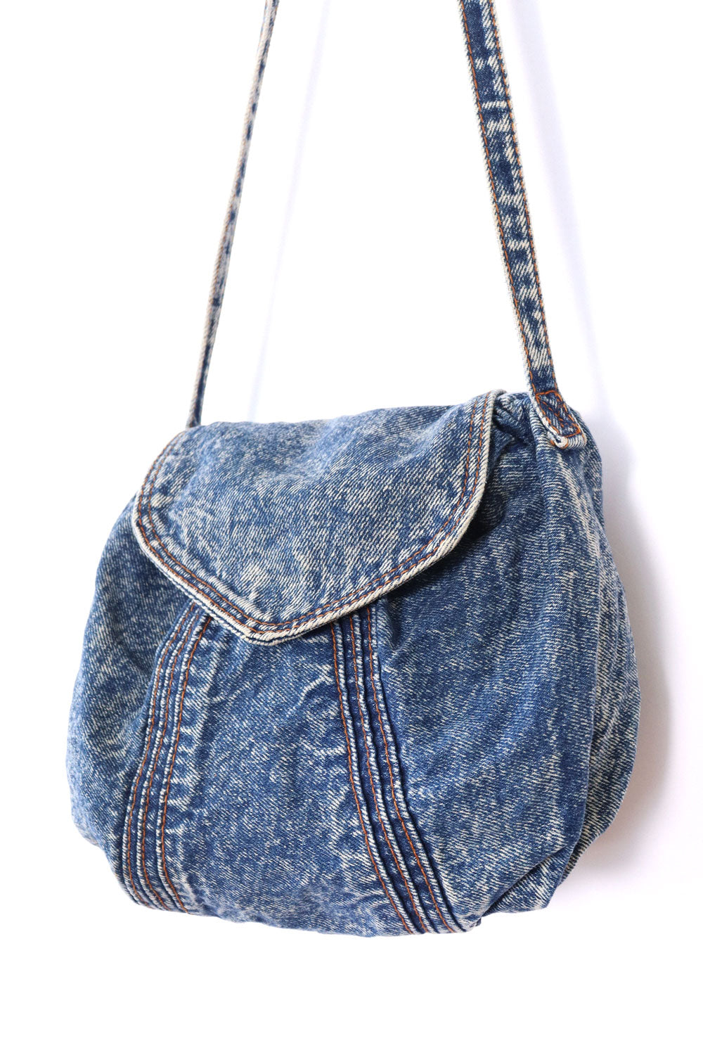 Stonewash Denim Crossbody Bag