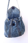 Stonewash Denim Crossbody Bag
