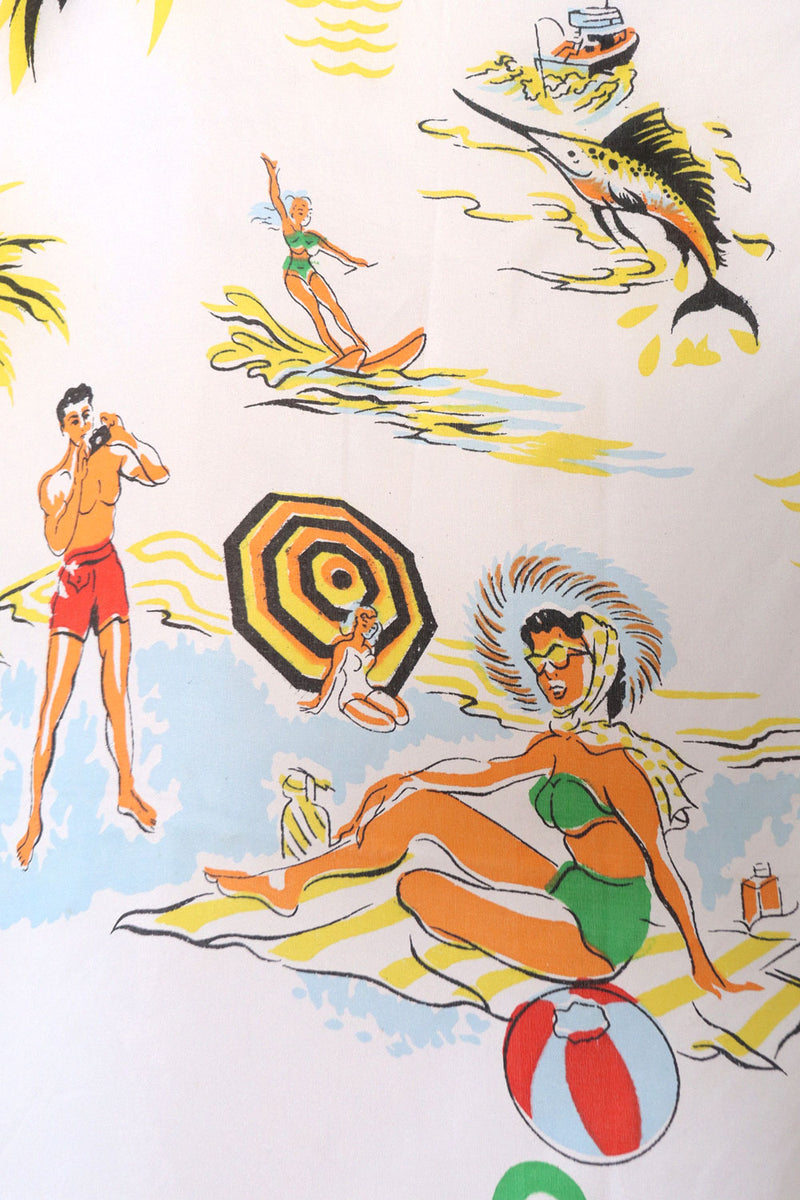 1960s Florida Novelty Map Scarf