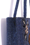 Sapphire and Bronze Beaded Purse