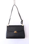 Ostrich Embossed Satchel