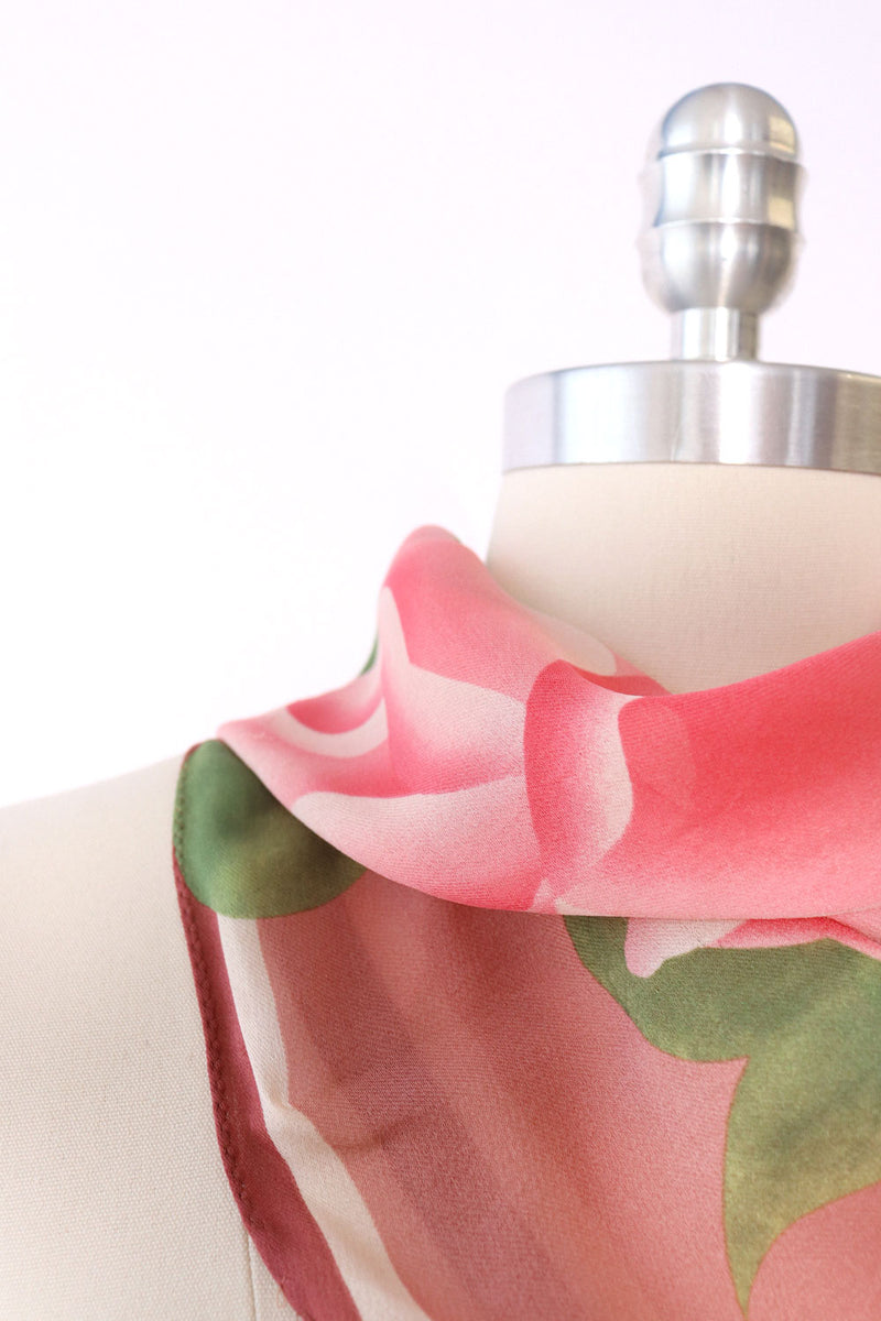 Silk Peony Kerchief