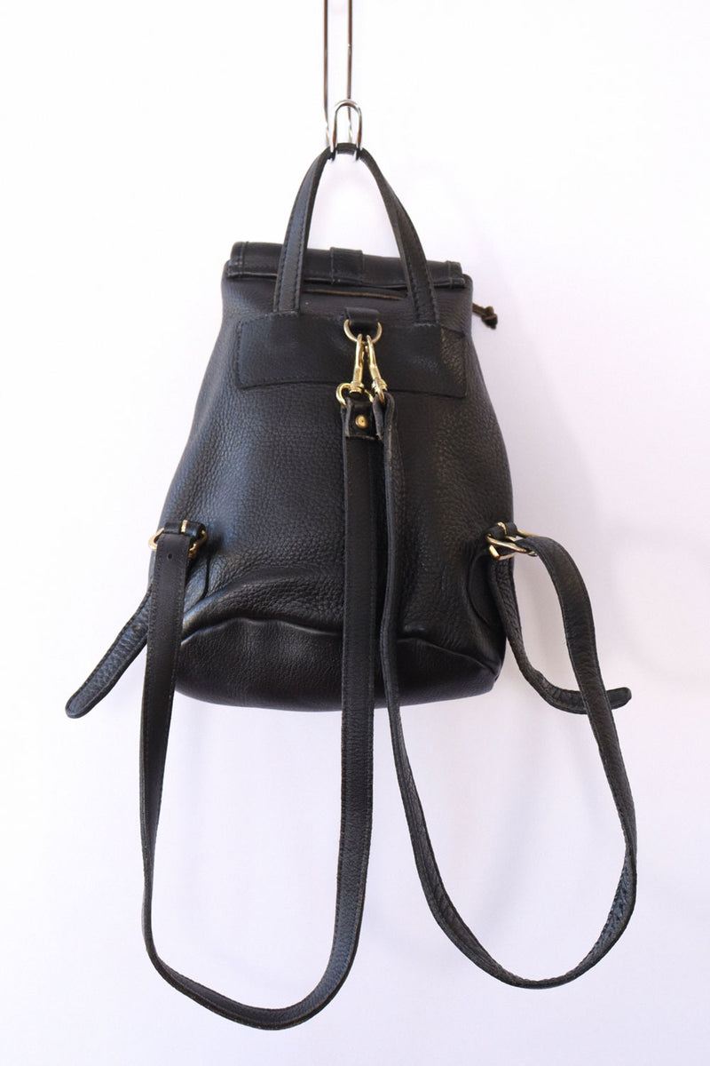 Leather Buckled Mini Backpack OMNIA Leather Buckled Mini Backpack OMNIA