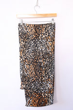 Silky Leopard Print Scarf