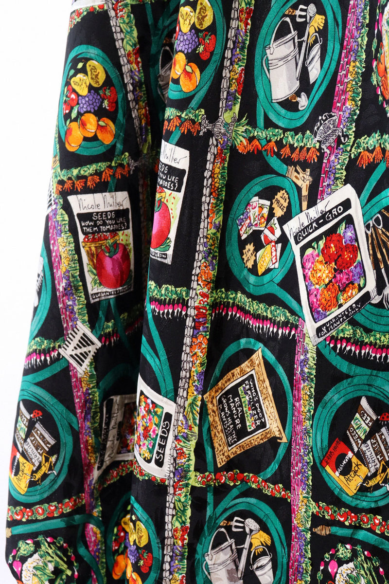 Nicole Miller Garden Novelty Silk Scarf