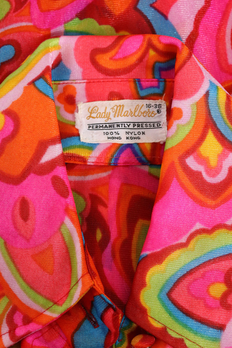 Psychedelic Dagger Collar Shirt L