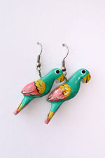 Seafoam Parakeet Earrings