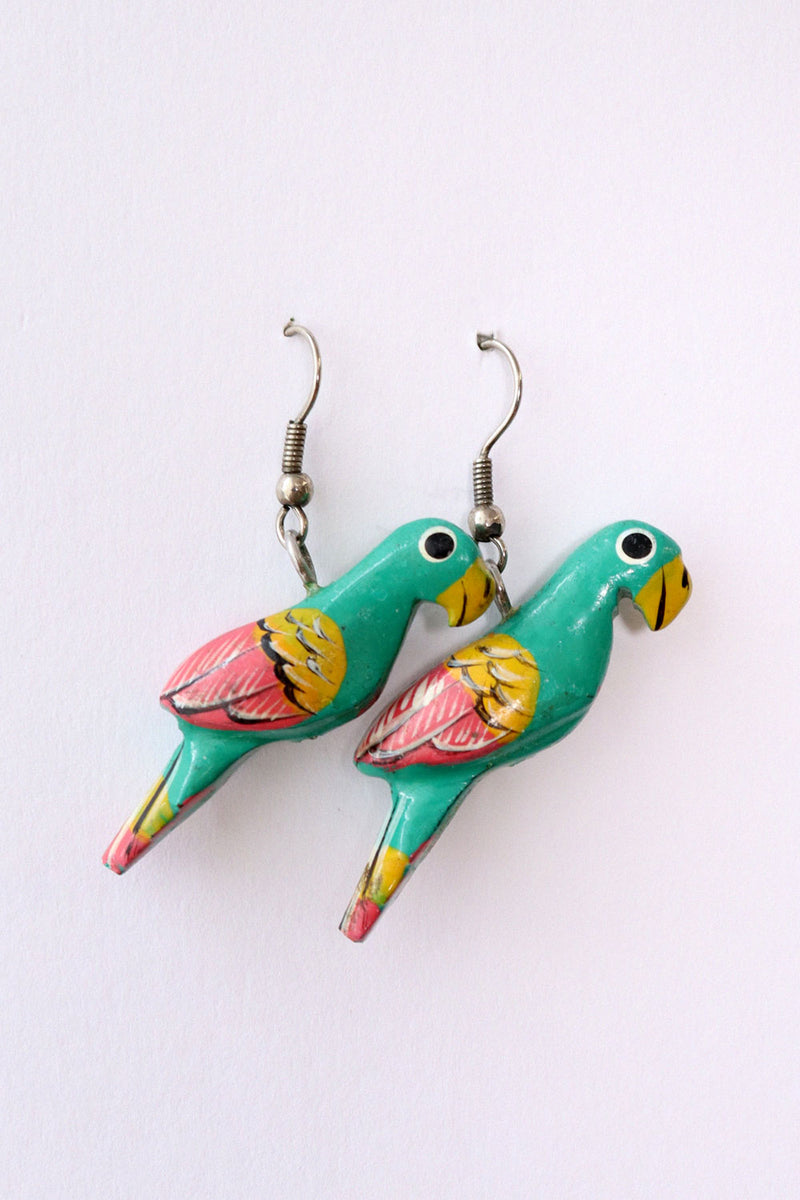 Seafoam Parakeet Earrings