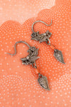 Antique Tibetan Butterfly Earrings