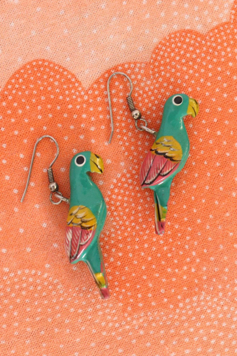 Seafoam Parakeet Earrings