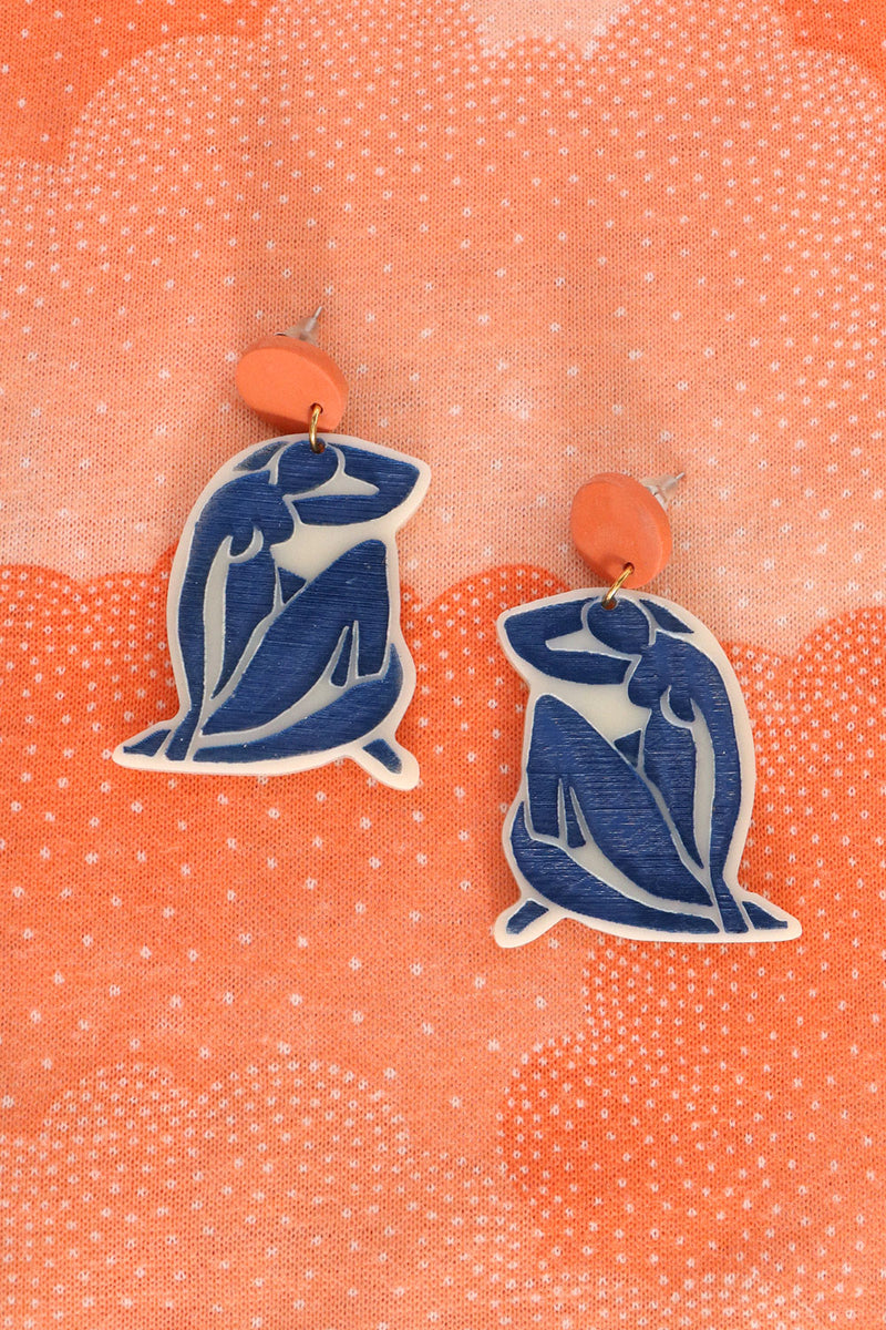 Blue Lady Earrings